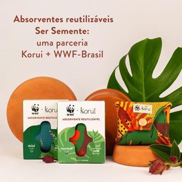 10 ECOKITS - Sacochilas com Ecoabsorvente  Noturno WWF-Brasil - Mata Atlântica 